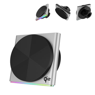 Buy QI2 Ultra-Thin Design Pickup Lamp, Metal, Super Strong Magnetic Suction, Wireless Car Mounted 9-Color RGB Light Effect Projection Ambient Lamp, One-Hand Operation, 360-Degree Rotation, Fast Charging online manufacture