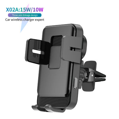 Buy 12-24V Auto-Clamping Wireless Car Charger with 1 Year Warranty and Qi Fast Charging Car Phone Holder online manufacture