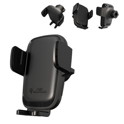 Small Iphone Car Holder Charger 15w With Three Axis Linkage Clamp Arm