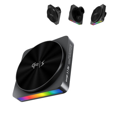 Iphone Car Charger A22 Charging And Music Combined Ambient Light Projection Central Control Car Magnetic Wireless Charger