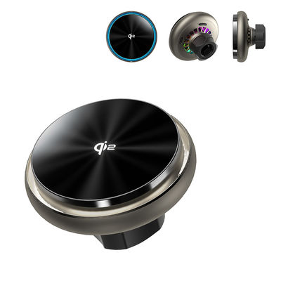 Built-In Silent Cooling Fan, Fast Heat Dissipation, Starry Sky Lighting Effect, Multiple Lighting Adjustments, QI2 Fast Charging Magnetic Car Wireless Charging Bracket