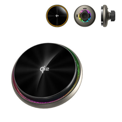 Multiple Lighting Adjustments Magnetic Car Wireless Charging Bracket With Starry Sky Lighting Effect And High-End Design