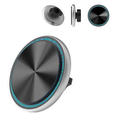 Magsafe Car Mount Magnetic Wireless Charging Car Phone Holder With Customized Running Light And Logo Engraving For Automotive