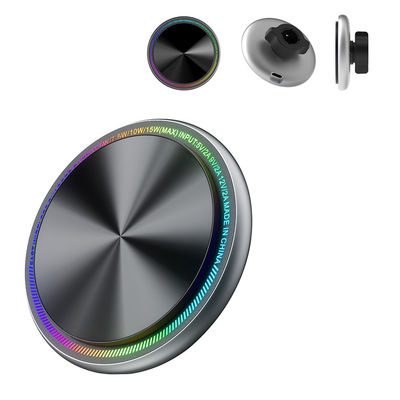 Magnetic Wireless Charging Car Phone Holder With Running Light And Customizable Logo