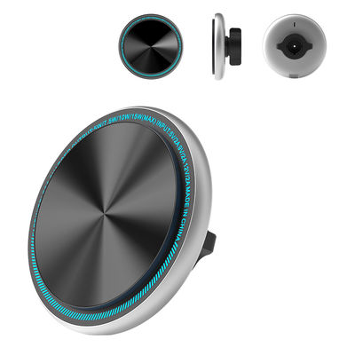 Stable And Fast Charging Metal Car Phone Holder With Strong Magnetic Suction And Customizable Running Light