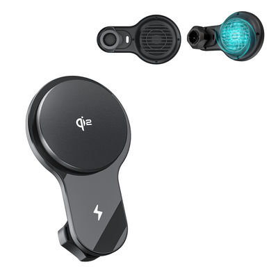 Wireless Charging Car Phone Holder Ultra-Thin Fan Cooling Fast Charging Car Phone Holder With Strong Magnetic Stability