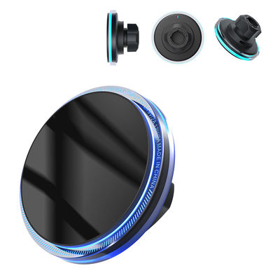 Stable Artistic Magsafe Car Mount Crystal Ambient Light Design Wireless Charging Horizontal Vertical