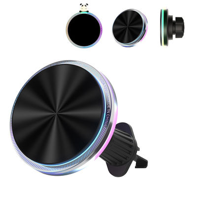 Stable And Versatile Iphone Car Charger With Magnetic Wireless Charging And RGB Light Customization