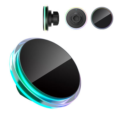 Crystal Ambient Light Magnetic Car Wireless Charging Station With Step Design For Perfect Compatibility With 13pro Camera