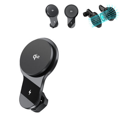 Car Phone Holder With Ultra-Thin Fan Cooling And Strong Magnetic Stability For Fast Charging And LED Lighting Effects