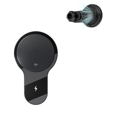 Strong Magnetic Stability Ultra-Thin Fan Cooling Fast Charging Wireless Charging Car Phone Holder One-Handed Operation