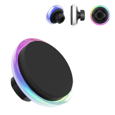 Customizable Lighting Modes Car Wireless Charger With Strong Magnetic Suction And Dreamy Starry Sky Light