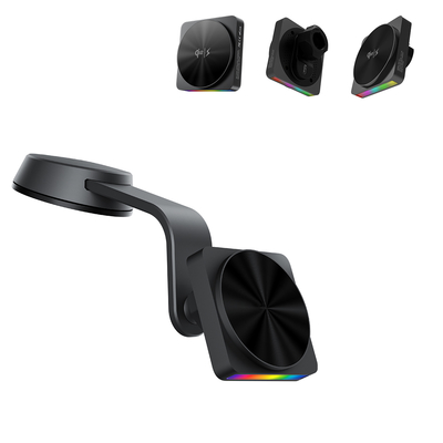 Wireless iPhone Car Charger with 9-Color Ambient Light Projection