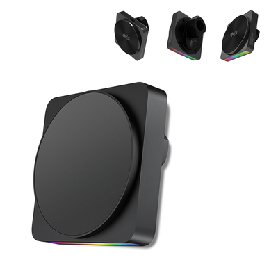 QI2 Car Magnetic Wireless Charger with 9 Light Colors and Sound Pickup