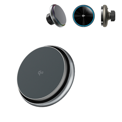 Fast Charging Magnetic Car Wireless Charging Bracket And Silent Cooling Fan In Q2 Wireless Charger