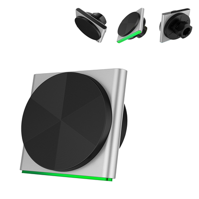Wireless Fast Charging For Iphone 15 Pro Max Magnetic Car Mount 9-Color RGB Light Effect Black Technology Sound Pickup
