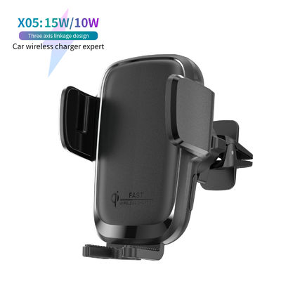 12-24V Voltage Wireless Car Charger with 1 Year Warranty and 0.25kg Lightweight Qi Auto Clamping Phone Holder