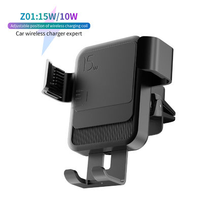 15W Fast Charging Wireless Car Charger with 12-24V Voltage and 1 Year Warranty for iPhone