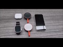 QI2 IPhone super small Magnetic Metal 2-in-1 Wireless Charger Hidden Phone Holder Fast Charging Heat